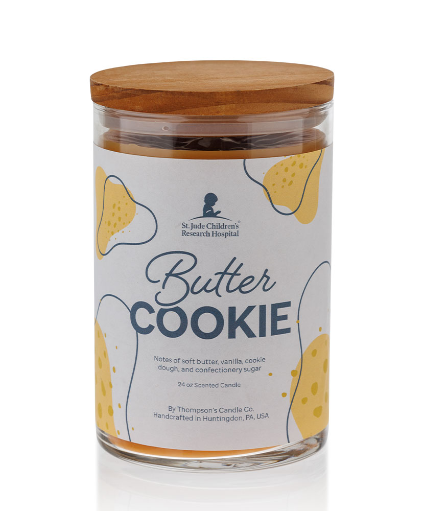 St. Jude Butter Cookie 24oz Candle With Wooden Lid